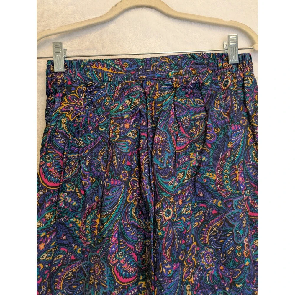 Norton McNaughton Petites Paisley Blouse‎ & Midi Skirt Set Women's Size 12/10